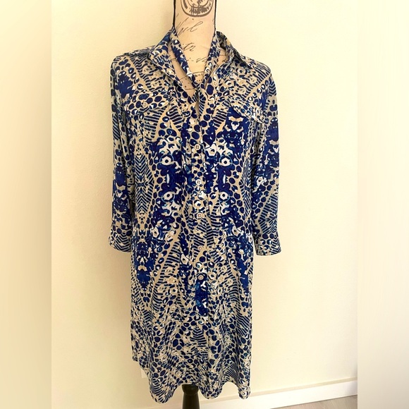 💎 CAbi button up long sleeve dress size small EUC ❤️ - Picture 5 of 10